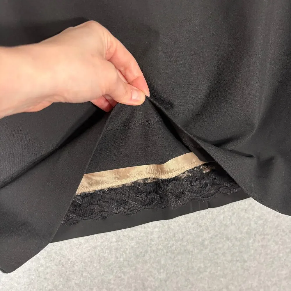 Karen Kane Skirt 12 Black‎ Mini Pencil Career Office Capsule Lace Trim Classic